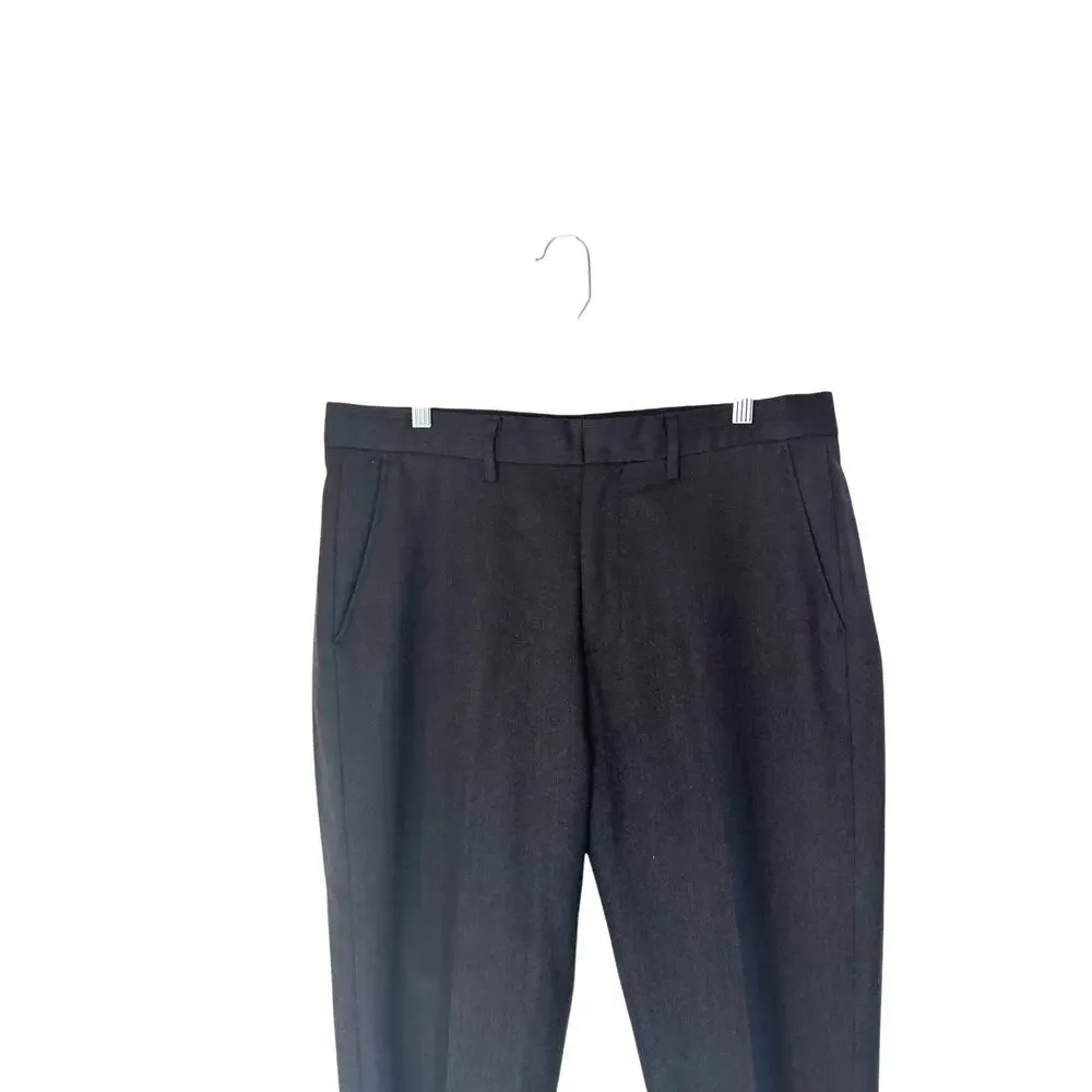 J.Crew Men's Charcoal Gray Work Bedford Straight Leg Dress Pants Size 33‎ x 32
